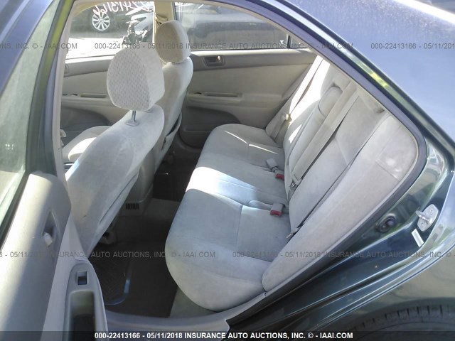 4T1BE32K43U658729 - 2003 TOYOTA CAMRY LE/XLE/SE მწვანე ფოტო 8
