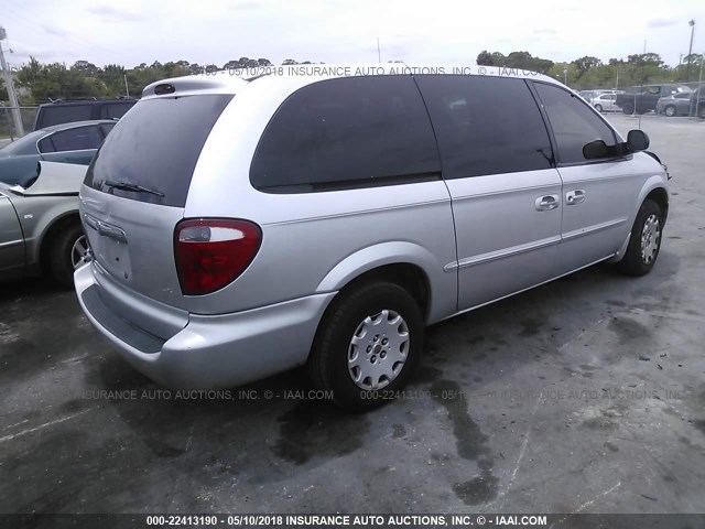 2C4GP44302R594166 - 2002 CHRYSLER TOWN & COUNTRY LX SILVER photo 4