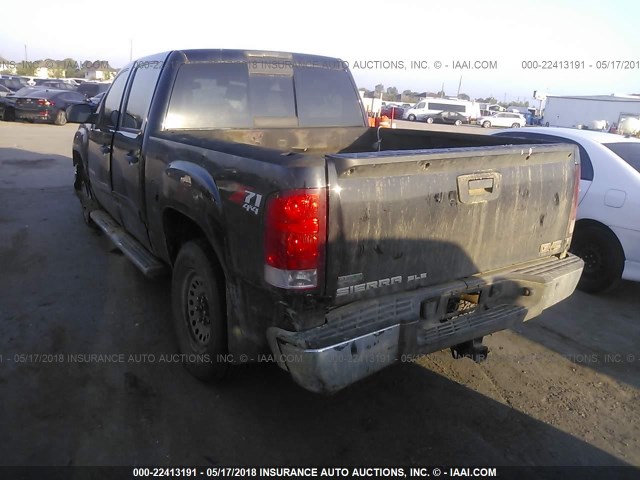 3GTP2VE34BG359956 - 2011 GMC SIERRA K1500 SLE BLACK photo 3