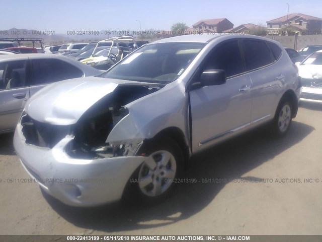 JN8AS5MT1EW607047 - 2014 NISSAN ROGUE SELECT S SILVER photo 2