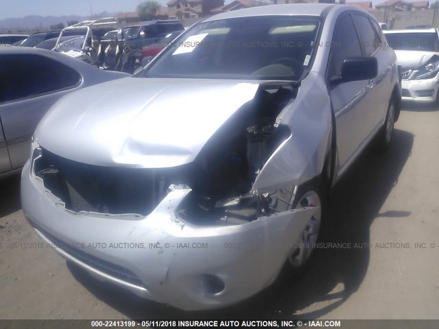 JN8AS5MT1EW607047 - 2014 NISSAN ROGUE SELECT S SILVER photo 6