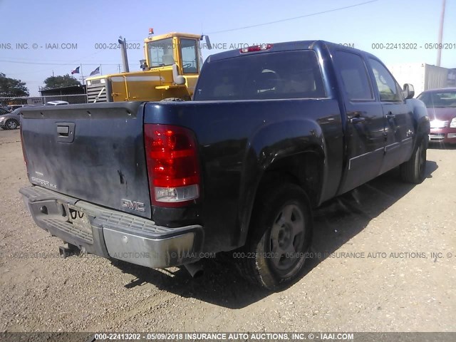 3GTEC13J58G313382 - 2008 GMC SIERRA C1500 BLUE photo 4