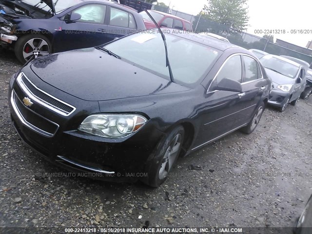 1G1ZC5E03CF350057 - 2012 CHEVROLET MALIBU 1LT 黑色 照片 2