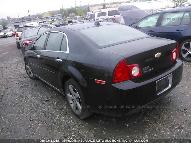 1G1ZC5E03CF350057 - 2012 CHEVROLET MALIBU 1LT 黑色 照片 3