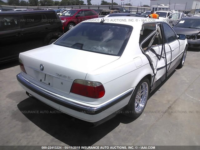 WBAGH8347YDP07392 - 2000 BMW 740 IL WHITE photo 4