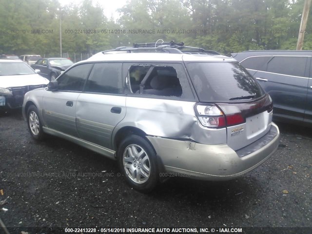 4S3BH675937618449 - 2003 SUBARU LEGACY OUTBACK AWP 银色 照片 3