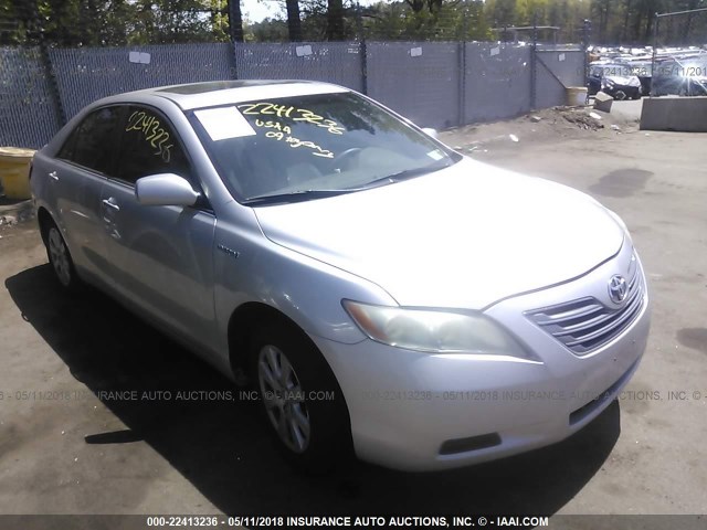 4T1BB46K69U072762 - 2009 TOYOTA CAMRY HYBRID SILVER photo 1