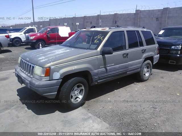 1J4GZ58S0TC263836 - 1996 JEEP GRAND CHEROKEE LAREDO TAN photo 2