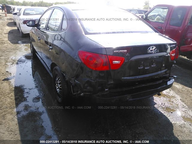 KMHDU46D08U572578 - 2008 HYUNDAI ELANTRA GLS/SE/LIMITED BLACK photo 6