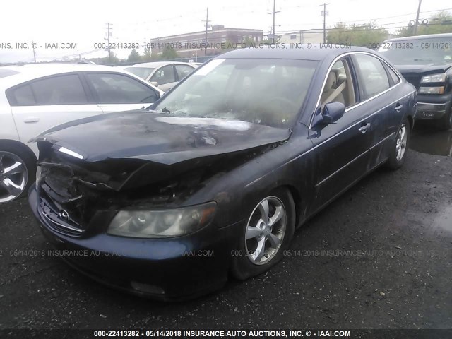 KMHFC46D47A235780 - 2007 HYUNDAI AZERA GLS BLUE photo 2