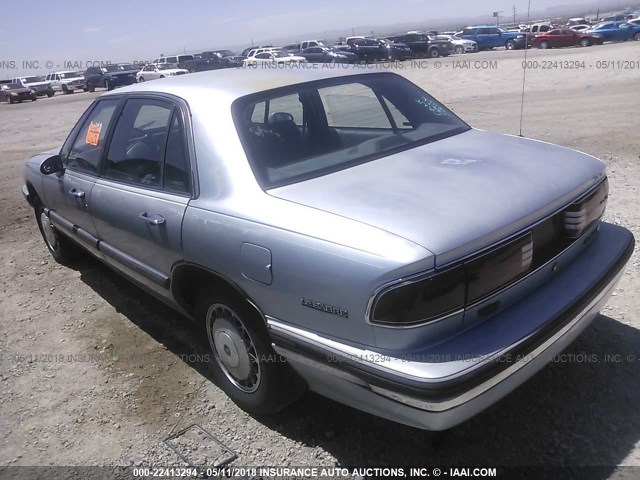 1G4HP52L8RH489227 - 1994 BUICK LESABRE CUSTOM Light Blue photo 3