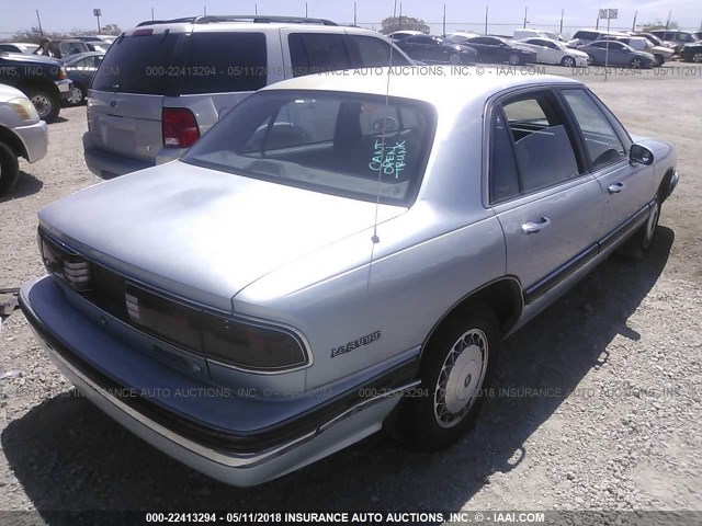 1G4HP52L8RH489227 - 1994 BUICK LESABRE CUSTOM Light Blue photo 4