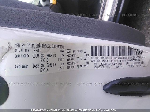 1J4GR48K56C196407 - 2006 JEEP GRAND CHEROKEE LAREDO/COLUMBIA/FREEDOM 白色 照片 9