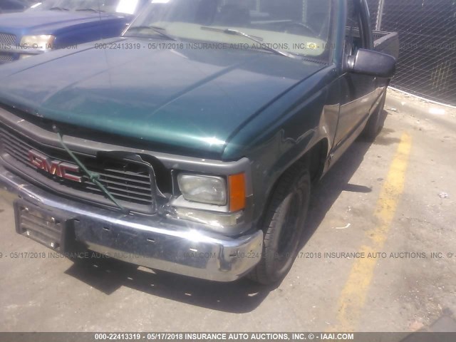 1GTEC14W8VZ545772 - 1997 GMC SIERRA C1500 GREEN photo 6