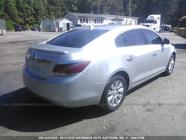 1G4GD5ERXCF206091 - 2012 BUICK LACROSSE PREMIUM SILVER photo 4