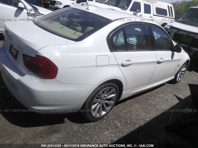 WBAPK5G56BNN26207 - 2011 BMW 328 XI SULEV WHITE photo 4