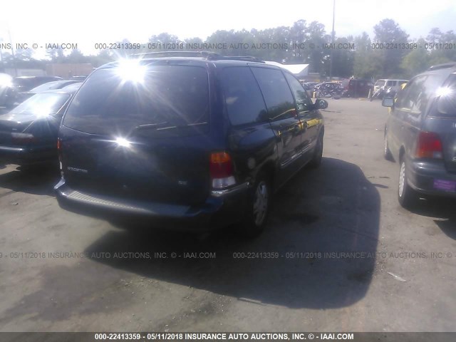 2FMDA52463BA39086 - 2003 FORD WINDSTAR SE BLUE photo 4