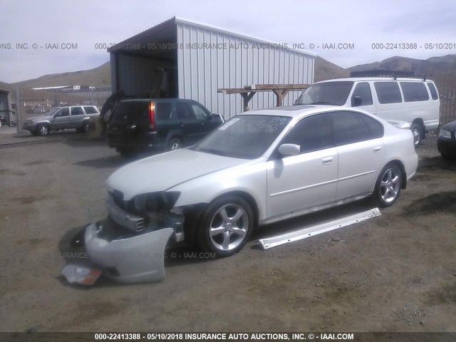 4S3BL626677207160 - 2007 SUBARU LEGACY 2.5I LIMITED WHITE photo 2