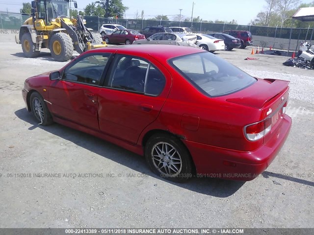 JNKCP11A0XT003302 - 1999 INFINITI G20 RED photo 3