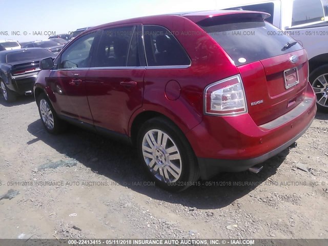 2FMDK3KC1ABA24033 - 2010 FORD EDGE LIMITED RED photo 3