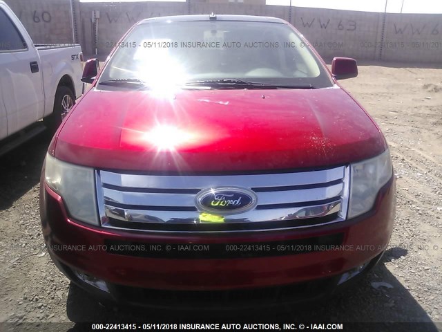2FMDK3KC1ABA24033 - 2010 FORD EDGE LIMITED RED photo 6