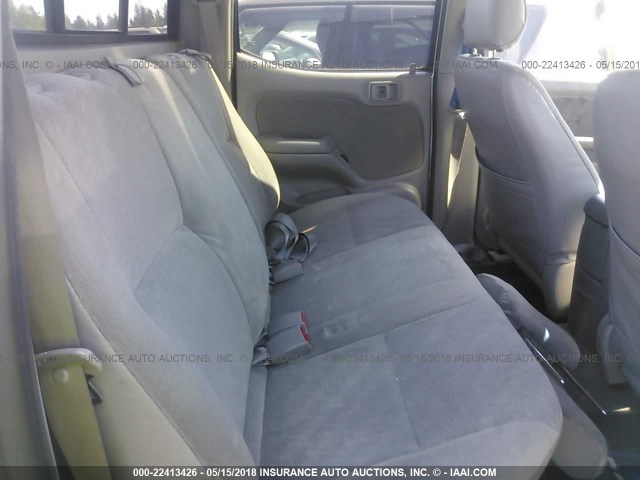 5TEGM92N32Z123651 - 2002 TOYOTA TACOMA DOUBLE CAB PRERUNNER SILVER photo 8