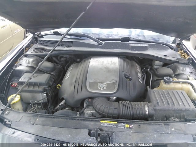 2B3KA53H46H114528 - 2006 DODGE CHARGER R/T BLACK photo 10