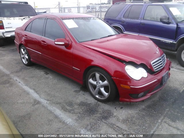 WDBRF52H66F789460 - 2006 MERCEDES-BENZ C GENERATION 2006 230 RED photo 1