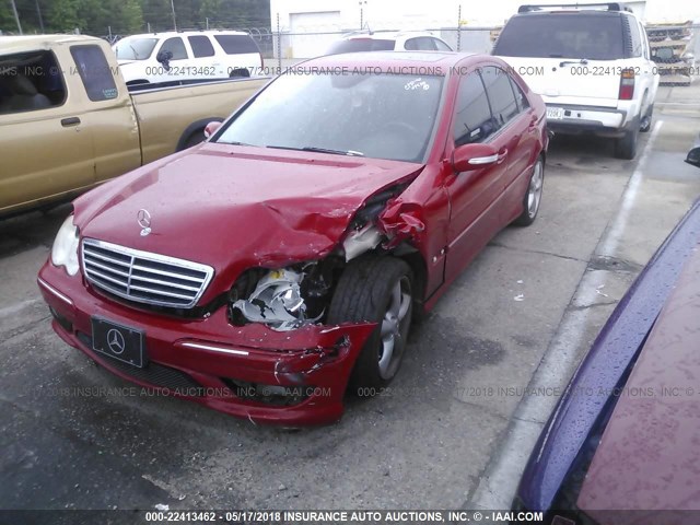 WDBRF52H66F789460 - 2006 MERCEDES-BENZ C GENERATION 2006 230 RED photo 2