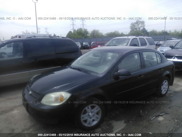 1G1AL58FX67684520 - 2006 CHEVROLET COBALT LT BLACK photo 2