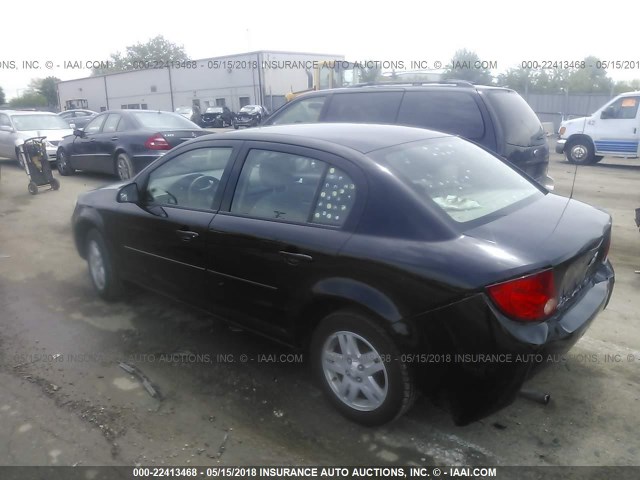 1G1AL58FX67684520 - 2006 CHEVROLET COBALT LT BLACK photo 3