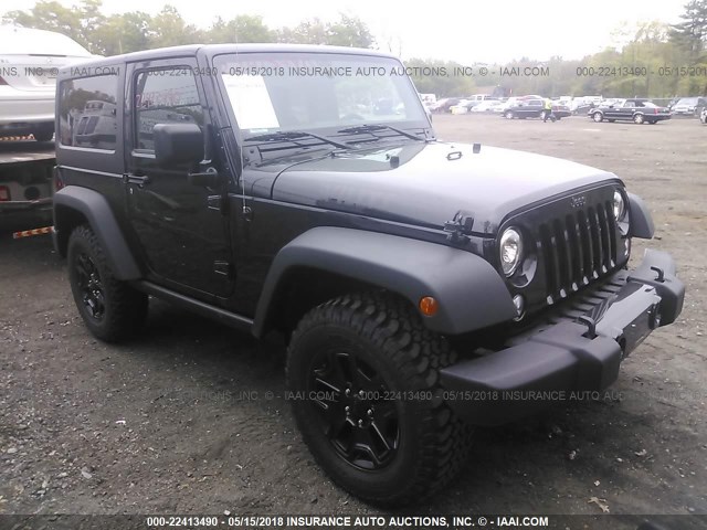 1C4AJWAG0HL657889 - 2017 JEEP WRANGLER SPORT BLACK photo 1