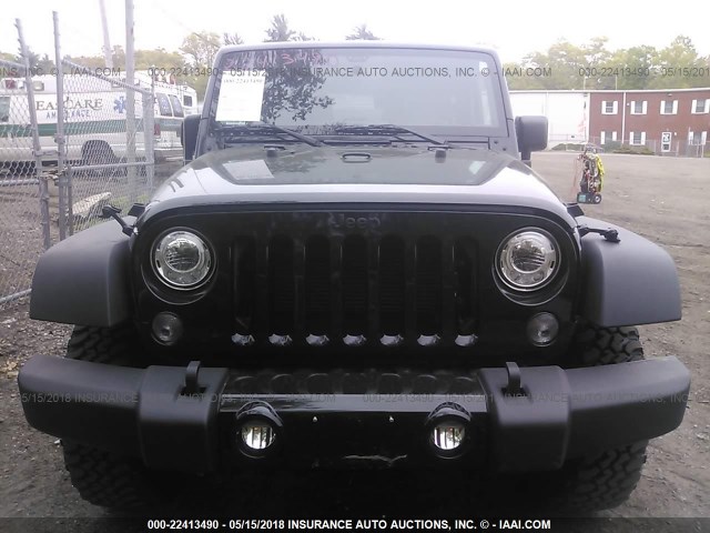 1C4AJWAG0HL657889 - 2017 JEEP WRANGLER SPORT BLACK photo 6