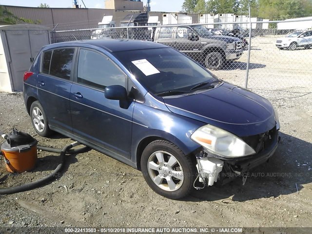 3N1BC13E97L360557 - 2007 NISSAN VERSA S/SL BLUE photo 1