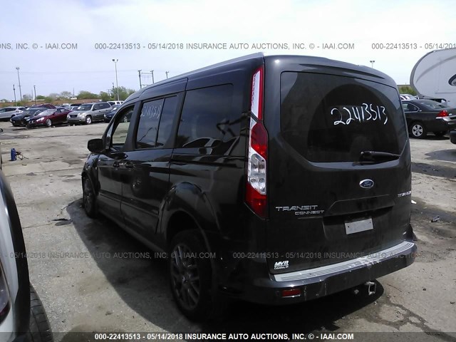 NM0GE9G74E1156497 - 2014 FORD TRANSIT CONNECT TITANIUM BLACK photo 3