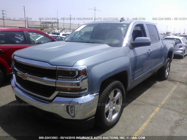 3GCPCREC7GG159567 - 2016 CHEVROLET SILVERADO C1500 LT BLUE photo 2