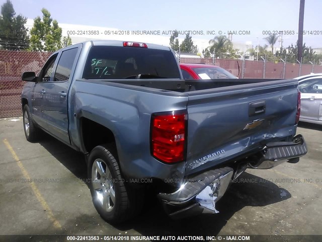 3GCPCREC7GG159567 - 2016 CHEVROLET SILVERADO C1500 LT BLUE photo 3