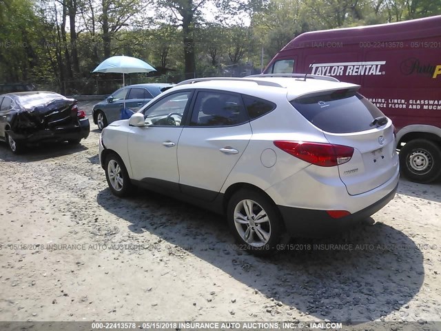 KM8JUCAC1BU261969 - 2011 HYUNDAI TUCSON GLS/LIMITED 银色 照片 3