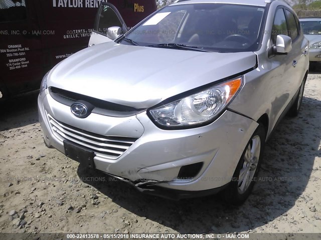 KM8JUCAC1BU261969 - 2011 HYUNDAI TUCSON GLS/LIMITED 银色 照片 6