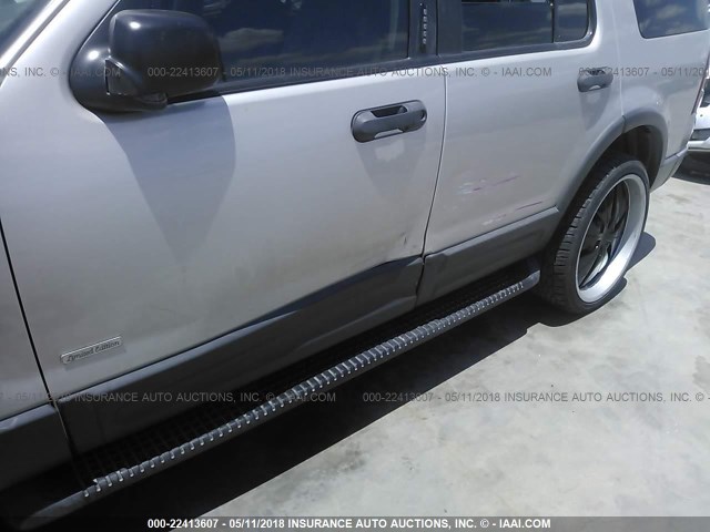 1FMZU63K93ZA86318 - 2003 FORD EXPLORER XLT/XLT SPORT/NBX SILVER photo 6