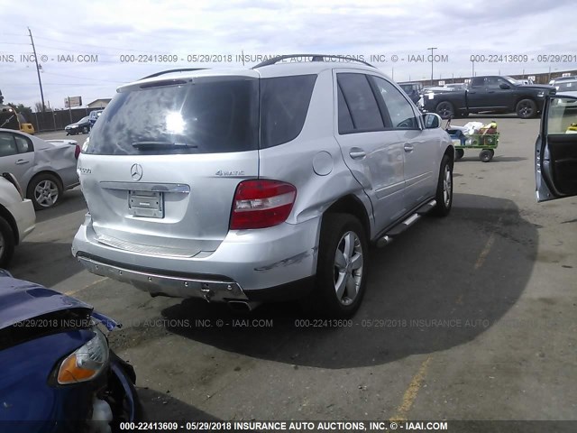 4JGBB75E76A067189 - 2006 MERCEDES-BENZ ML 500 SILVER photo 4