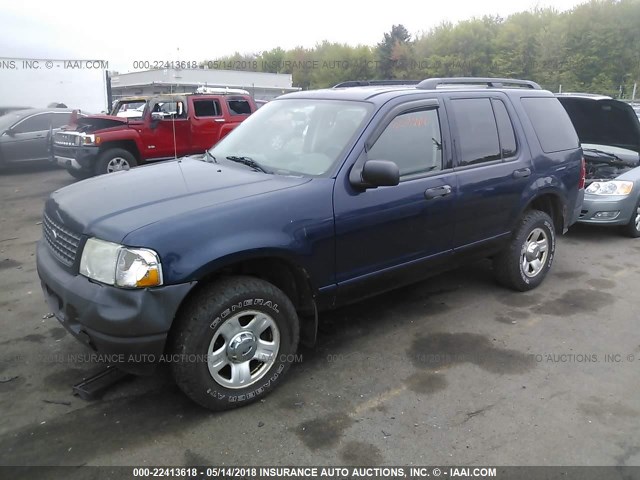 1FMZU72K23UC03712 - 2003 FORD EXPLORER XLS/XLS SPORT BLUE photo 2
