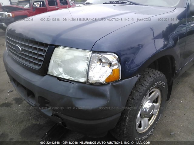 1FMZU72K23UC03712 - 2003 FORD EXPLORER XLS/XLS SPORT BLUE photo 6