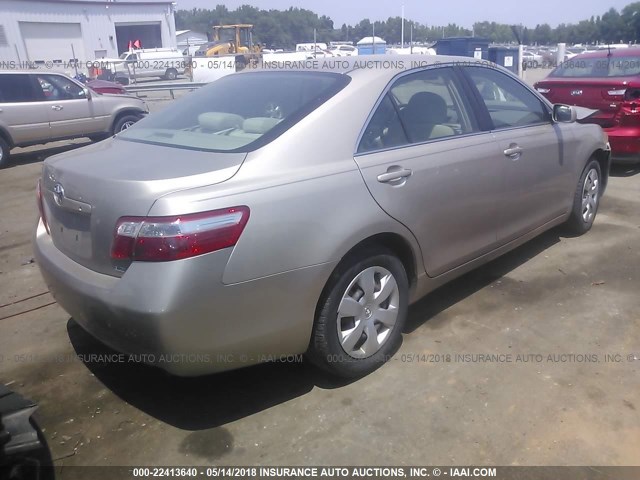 4T1BE46K27U594812 - 2007 TOYOTA CAMRY NEW GENERAT CE/LE/XLE/SE GOLD photo 4