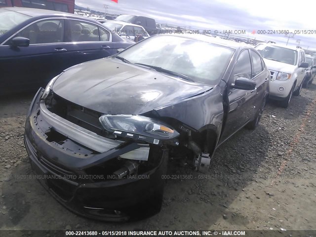 1C3CDFBB3FD310653 - 2015 DODGE DART SXT BLACK photo 2