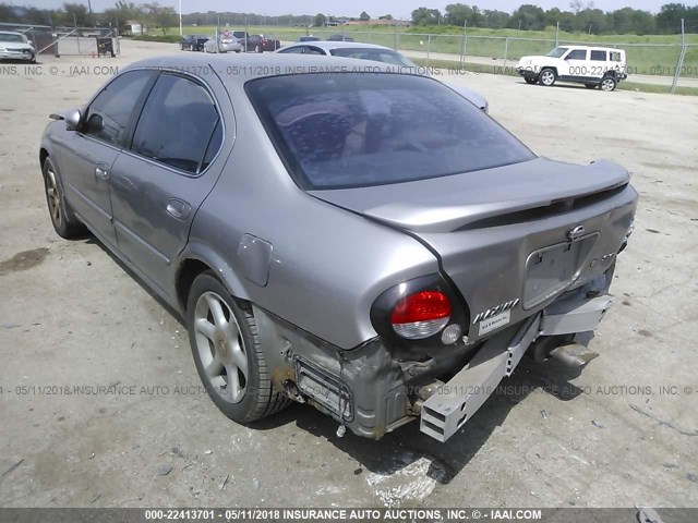 JN1CA31A71T308028 - 2001 NISSAN MAXIMA GXE/SE/GLE/20TH ANNIV BEIGE photo 3