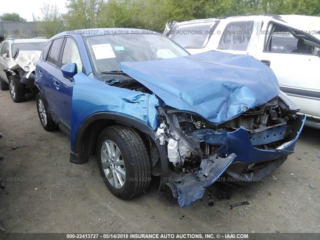 JM3KE4CE8D0136804 - 2013 MAZDA CX-5 TOURING BLUE photo 1