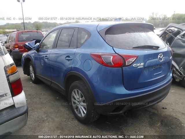 JM3KE4CE8D0136804 - 2013 MAZDA CX-5 TOURING BLUE photo 3