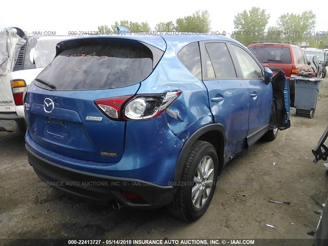 JM3KE4CE8D0136804 - 2013 MAZDA CX-5 TOURING Синий фото 4