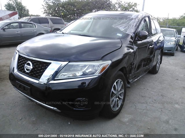 5N1AR2MNXDC651566 - 2013 NISSAN PATHFINDER S/SV/SL/PLATINUM 黑色 照片 2